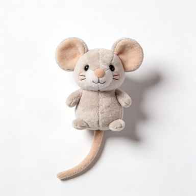 Cute Sitting Mouse Plush Pet Toy