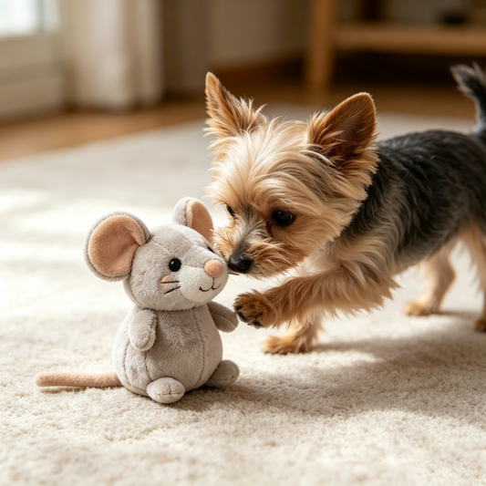 Cute Sitting Mouse Plush Pet Toy