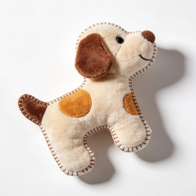 Patchwork Flat Dog Plush Pet Toy