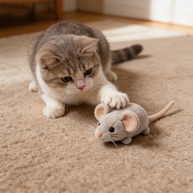 Realistic Crawling Mouse Pet Toy