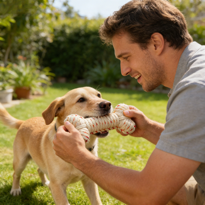 Rope Woven Bone Pet Toy