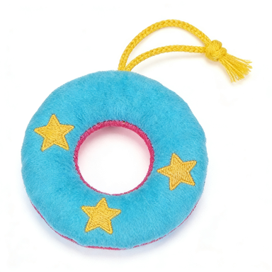 Star Embroidered Ring Pet Toy
